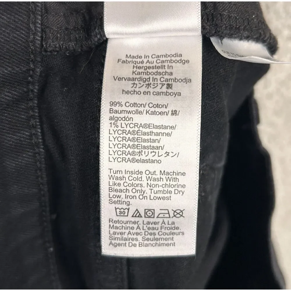 J. Crew Essential Straight Jeans Womens 28 Black Casual Cotton Straight Workwear